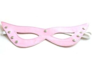 Розовая нежная маскарадная маска