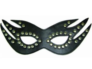 Маскарадная черная маска кошечки
