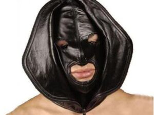 Кожаная маска для лица в форме вагины
