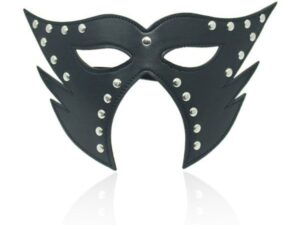 Черная карнавальная маска кошки