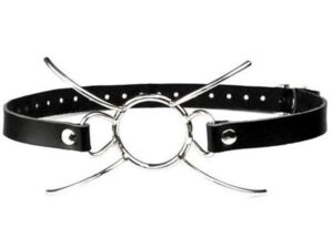 Металлический кляп для рта - Паук регулируемый ремень