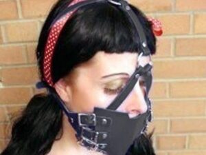 Черный мягкий резиновый намордник кляп