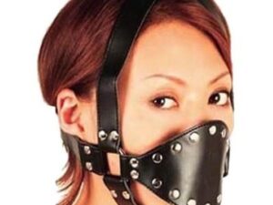 Черный мягкий резиновый намордник для рта