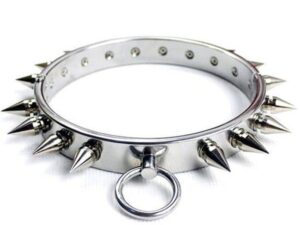 Стальной ошейник с шипами - унисекс