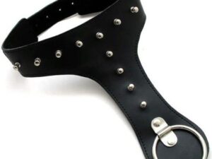 Уникальный шипованый кожаный ошейник
