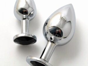 анальная пробка с черным камушком