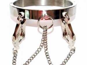 Ошейник с зажимами для сосков унисекс