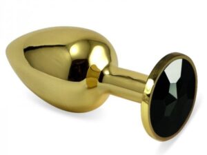 анальная пробка золотистого цвета