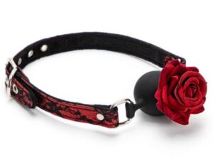 Силиконовый кляп для рта в виде розы