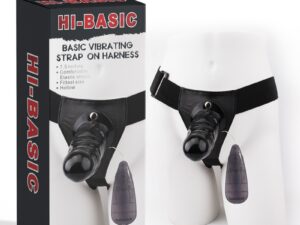 черный страпон с вибрацией