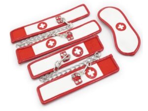 Бдсм набор медсестры красно-белый