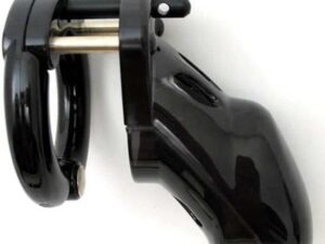 Черное мужское устройство целомудрия CB-3000