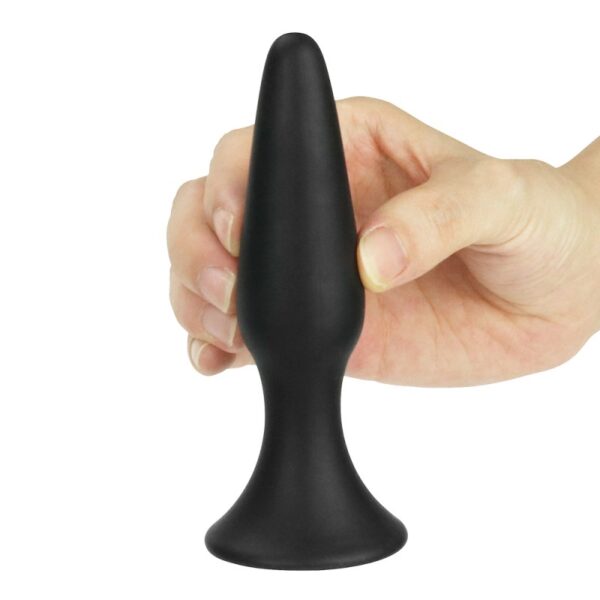 Черная анальная пробка Lure Me Silicone Large - Зображення 6
