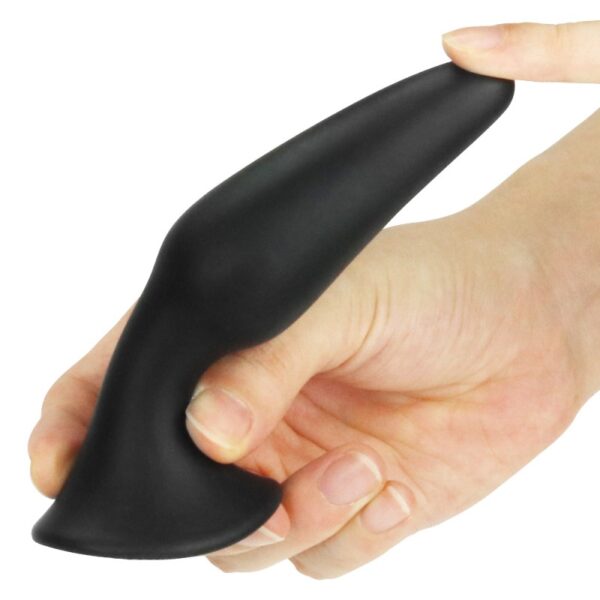 Черная анальная пробка Lure Me Silicone Large - Зображення 7