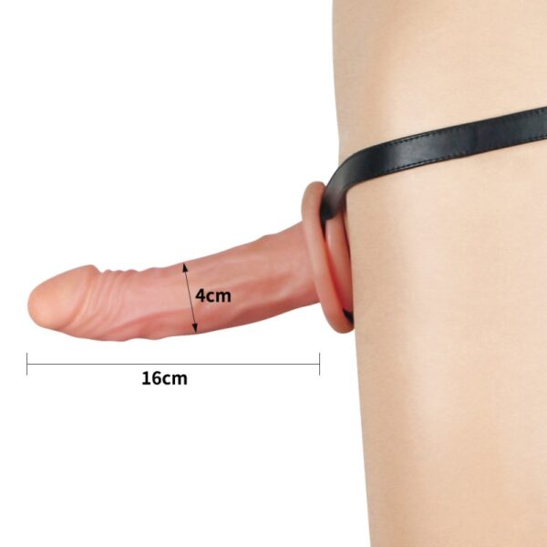 Страпон на ремешке Unisex Hollow Strap On - Зображення 2