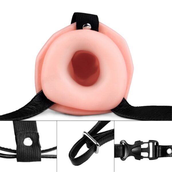 Страпон на ремешке Unisex Hollow Strap On - Зображення 6