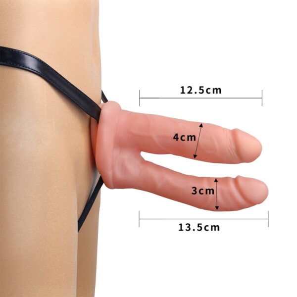 Страпон двойной на ремешке Unisex Strap On - Зображення 2