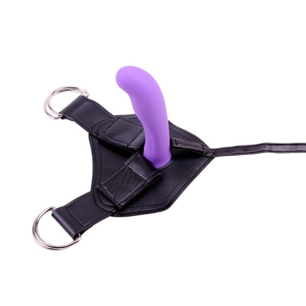 Страпон фиолетовый на ремешках Amor Strap-On - Зображення 3