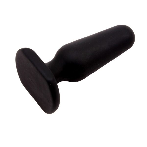 Черная анальная пробка Silicone Plug Small - Зображення 4