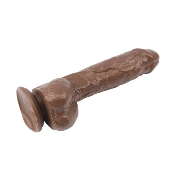 Коричневый фаллоимитатор на присоске 10 Dildo - Зображення 2