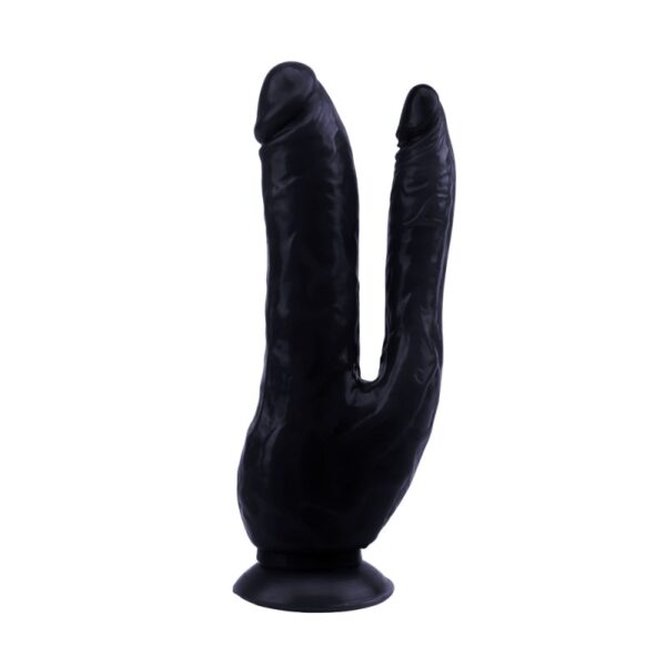 Черный двойной фаллоимитатор Dual Penis - Зображення 2