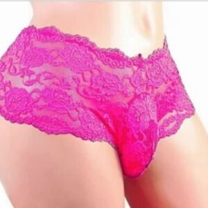 Чоловічі труси-шортики рожеві еротична білизна