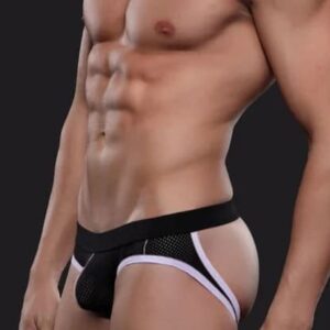 Чорні еротичні чоловічі джокстрапи з сітки